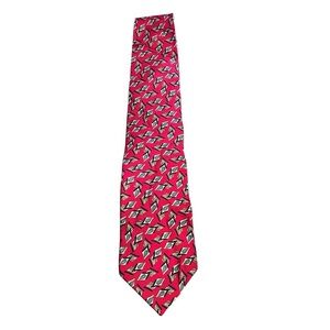 Christian Dior Red Silk Tie